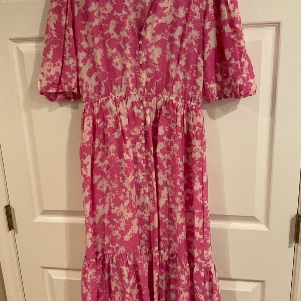 &Other Stories Pink & White  Maxi Dress